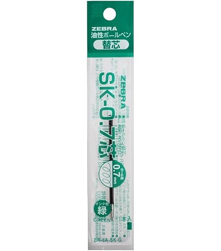 Amazon.co.jp: ゼブラ 油性ボールペン替芯 SK-0.7芯 BR-6A-SK-BK 黒