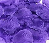 1000pcs Deepパープルシルクローズ花びらブーケ人工花ウェディングパーティー通路Decor Tabl Scatters Confett