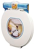Aqua Plumb CTS90W Round Plastic Toilet Seat, White by Aqua Plumb