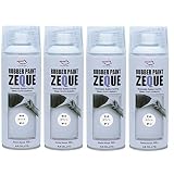 AZ(エーゼット) ラバーペイント ZEQUE 油性 RP-3 マットホワイト 400ml(RP030)×4本 SE296
