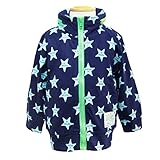 (ポスター) POSTAR フード収納付き星柄 キッズ パーカ　ネイビー　80cm
