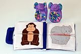 布絵本 ブーティ お誕生日 出産祝い えあわせどうぶつ ルームシューズ エレファント うれしいギフトセット 2種類組み知育