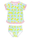 ラッフルバッツ ラッシュガード ビキニ 水着 ベビー キッズ スイムウエア （サイズ：18-24、カラー：Pineapple Paradise） RUFFLE BUTTS [並行輸入品]