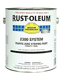 Rust-Oleum 2348402 High Performance 2300 System Traffic Zone Striping Paint, Low VOC, 1-Gallon, Yell