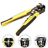 IWISS Self-Adjusting Wire Stripping Tools Cable Stripper for Industry 10-22 AWG Stranded Wire Cuttin