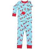 新しいJammies Baby Boys ' Organic Cotton Holidayパジャマセット カラー: ブルー