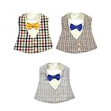 Limi ベビー 男の子 紳士 フォーマル よだれかけ スタイ おしゃれ ビブ 3枚組 綿100%製 スナップボタン式 リボン ジェントルマン (B)