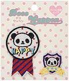 ツイン ワッペン パンダエンブレム