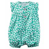 カーターズ（Carter's）女の子用ターコイズフローラル前開き半袖クリーパー (9months(67-72cm)) [並行輸入品]