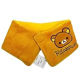 リラックマ ネックウォーマー ボアフリース フロントマジックテープ付きでとても着せやすい。R44514A (1～4歳, リラックマ)
