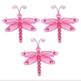 ナイロントンボDecor Wire – Hanging Miniメッシュオーガンジーのドラゴンフライ装飾ウェディングパーティーテーブル散布スクラップブッククラフトカード女の子寝室赤ちゃん保育園ホーム壁