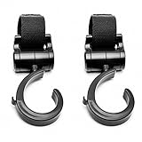 サクララ（Sakulala) ベビーカー荷物フック　2個組　ブラック　自転車のハンドル　マルチフック　カーグッズ 360度回転 取り付け簡単