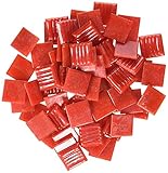 High Quality Glass Tile, Tomato, 1-Pound