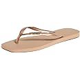 Havaianas レディース スリム スクエア ポップアップ ロゴ ビーチサンダル