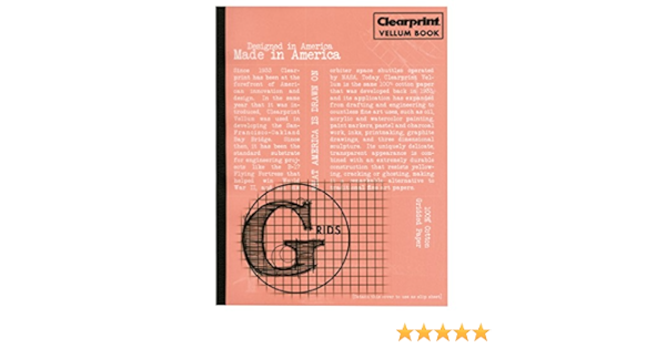 Amazon Co Jp Clearprint Cvb8511gベラムグリッド化スケッチブック8 5 11 文房具 オフィス用品