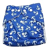 Aivtalk Baby Boys Cartoon Printing Breathable Cotton Leakproof Washable Diapers Adjustable Reusable 