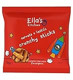 Ella's Kitchen Carrots + Lentils Crunchy Sticks Multigrain Crispy Snacks 15g (Pack of 2) - エラのキッチンニン