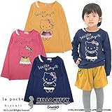 (ラポシェビスキュイ) La poche biscuit 秋'14 ハローキティ長袖Tシャツ 80 ネイビーブルー