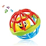 ベビーボール、lheiカラフルRattleソフトボールNewborn Infant Toys for Kids 0 – 2 Old TeetherアクティビティBath Toys , Shake Ra