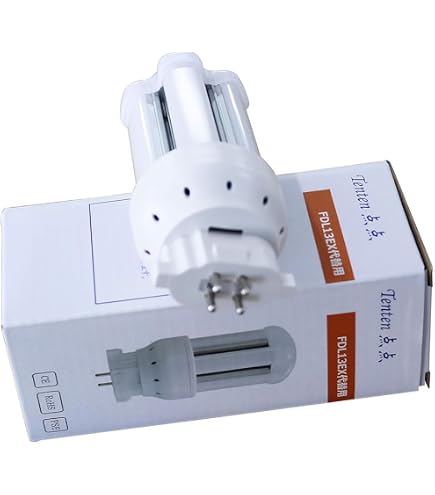 Amazon | 東芝 FDL13EX-L/2 1個入 コンパクト形蛍光ランプ13形 電球色 