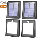最も明るい30 LEDソーラーライトモーションセンサー、mulcolorアウトドアワイヤレス防水壁ライトSolar PoweredセキュリティライトモーションActivated Auto On / O