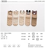 Generic 5ペアのドレスソックス秋と冬の靴下ソックス韓国コットン3d漫画ソックスかわいいレディースガールズLadyファッションPiles