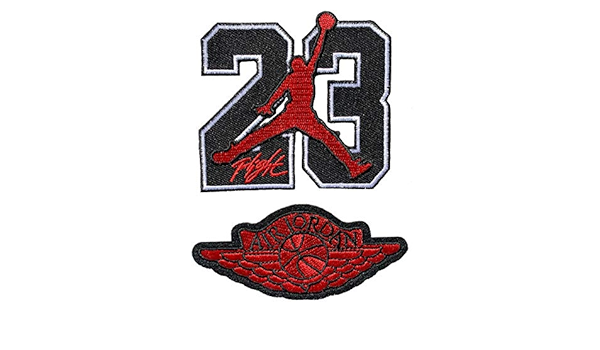 Amazon Co Jp アイロン接着パッチ 23 ジョーダン シンボル バスケットボール エアー Nba縫製 刺繍入り バックパック ジーンズ ジャージー 2個セット ホビー