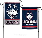 NCAA大学Connecticut Huskies 12.5 " X 18 "インチ両面ガーデン旗