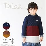 (ラポシェビスキュイ) La poche biscuitワンピース/ 秋 100 ネイビー