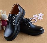 フォーマルシューズ キッズ ローファー フォーマル靴 子供 靴 子供シューズ 革靴 男の子 男児 ジュニア 結婚式 卒園式 通学 七五三 冠婚葬祭 紐靴 ブラック 大きいサイズ--SLC2021601