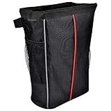 車のゴミ袋 - 折り畳み式の車の収納オーガナイザー防水性の車のゴミ袋車のゴミ箱のゴミ箱の車のシートの収納袋