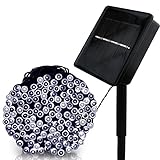LED String Lights Solar Christmas Lights 39ft 100 LED 8work Modes Ambiance lighting for Outdoor Pati