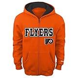 NHL Philadelphia Flyers 8 – 20 Boys Sportsman Full Zip Fleece Hoodie M