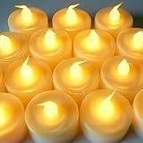 Flameless無香電池式ティーライトとリアルなちらつきオレンジLED ‐電池含ま Set of 100 ホワイト L100TEA