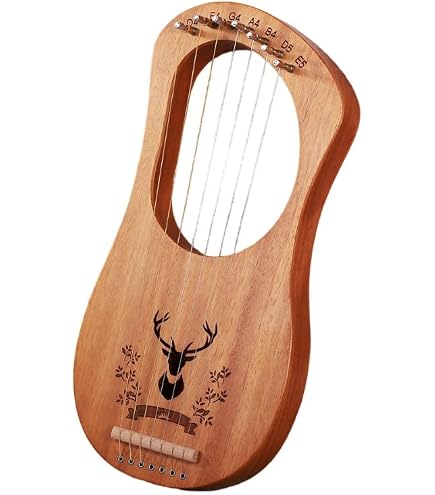 Amazon | AKLOT Lyre Harp 16 メタル ストリング マホガニー ボディ