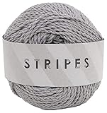 DARUMA ストライプス 毛糸 並太 Col.3 グレー 系 30g 約58m 3010