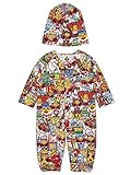 (マイファーストヒステリック) MY FIRST HYSTERIC HYSTERIC TOYLAND総柄 2wayカバーオール+キャップset ホワイト