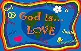 Kid Carpet God Is Love Rug 4' x 6' [並行輸入品]