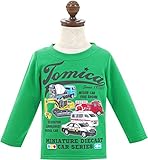 (トミカ)TOMICA キッズ 男の子 裏起毛 長袖 トレーナー【55t602】95cm グリーン