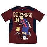 バルセロナメッシ10サッカージャージー写真ユースBoysトレーニング YL