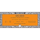 アルシュ 水彩紙 ブロック 300g 荒目10X25cm 20枚 (1795081)