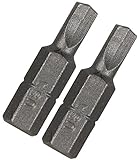 Vermont American 15342 Type Clutch Size 5/32-Inch with 1-Inch Length Extra Hard Screwdriver Bit, 2 P