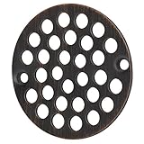 Designers Impressions 651816 Oil Rubbed Bronze screw-inシャワーDrain Strainer – 4 "直径