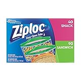 Ziploc Sandwich and Snack Lunch Pack 130 Count (Pack of 9) [並行輸入品]