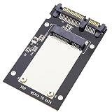 mSATA→ SATA 3.0/ 6.0Gbps対応 変換 アダプタ mSATA to SATA III 2.5インチSSD アルミハードディスクボックス SSDアダプターカード