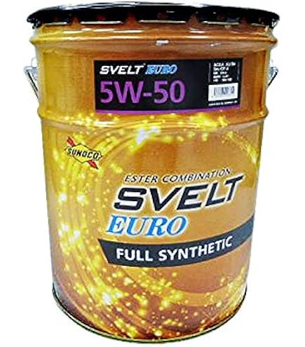 Amazon | SUNOCO エンジンオイル Svelt EURO 5W-50 4L 全合成 エステル