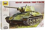 Zvezda Models 1/72 T-34/76 Soviet Tank (Snap Kit)
