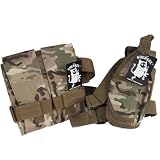 SHENKEL 軽量 2連レッグマガジンポーチ M4/AK/G36/MP5/G3 マルチカム pouch-015mc