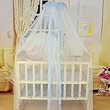 Mosquito Netting、awakingdemiベビー幼児用寝具バンパーラウンドドームベビーベッドベッドレース床タイプMosquito Netダブルシルクポリエステルメッシュ布ベッドネッティン