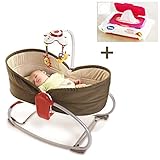 TINY LOVE タイニーラブ 3in1　おひるねロッキング・ナッパー　ブラウン （ウエットシートカバー付き）